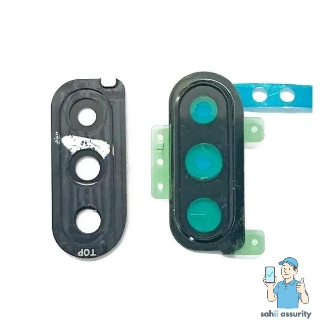 Camera Lens Glass with Frame for Samsung Galaxy M30 Black